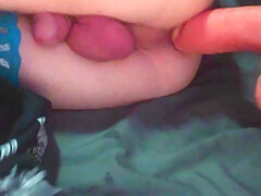 Femboy Lucii Playing With Big Dildo On Webcam