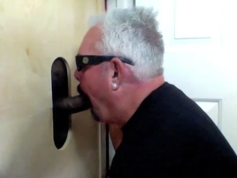 Black Guy Gives Gloryhole Cum Facial