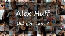 Hot guy masturbates his huge cock late at night – Alex Huff