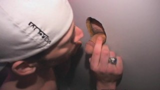 Hottie Anthony Blows Strangers in Glory Hole!