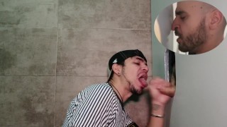 SUPER GLORY HOLE  – LEO BULGARI WITH XISCO – A M A Z I N G CUM SHOTS!!! 💦