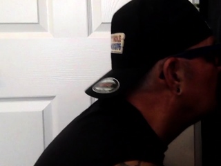 Gloryhole perver caught up giving head