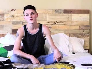 Tattooed Avery Jones Cant Stop Stroking His Massive Dick