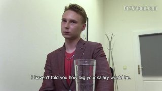 DIRTY SCOUT 155 –  Suited Up Twink Impresses Agent And Gets A Hard Cock