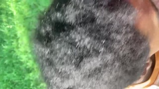 First time getting fuck in the woods