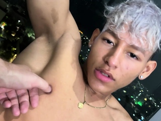 Muscle latino boy massive teen cock handjob