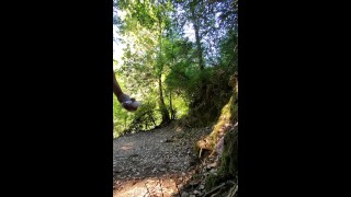 Outdoor public bareback fun