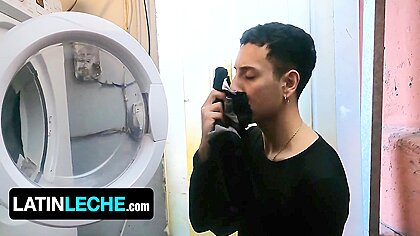 Two Twinks Sniff Underwear In The Laundry Room And Fuck Each Others Brains Out