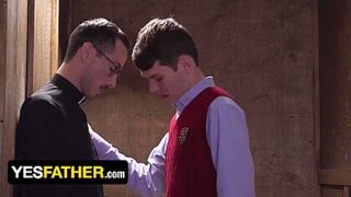 Ultra-kinky Altar Boy Dakota Lovell And Fr. Fiore Take Turns Railing Each Other Rock-rock-hard Cum-pumps